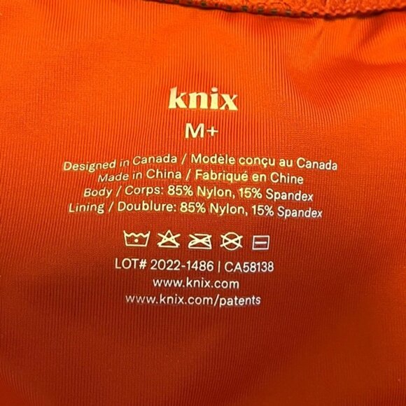 NWT Knix Balcony Cup One Piece Swimsuit Lava Size M+ 34 E, F, G - Picture 6 of 9